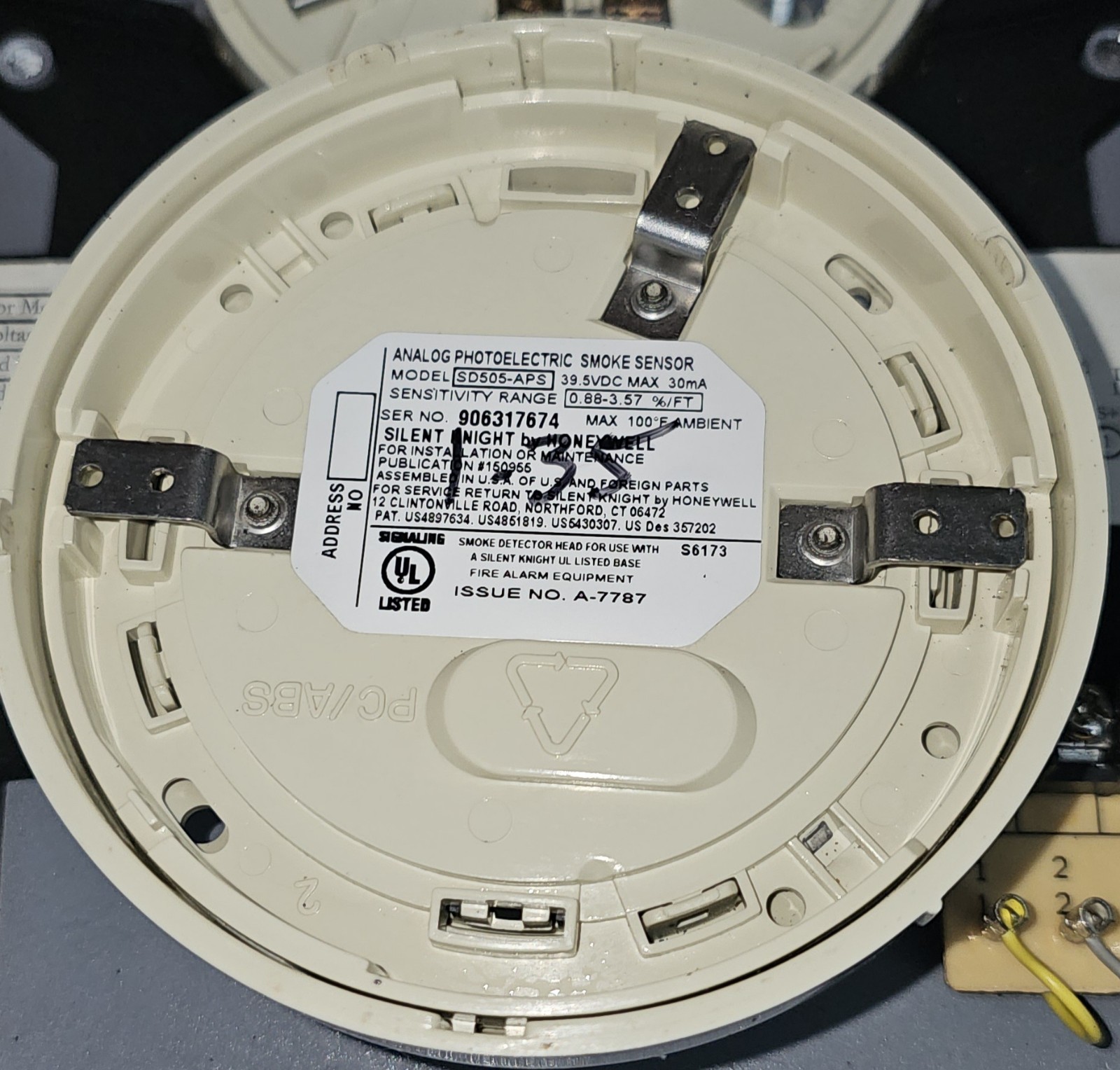 SILENT KNIGHT SD505-DUCT INTELLIGENT DUCT SMOKE DETECTOR