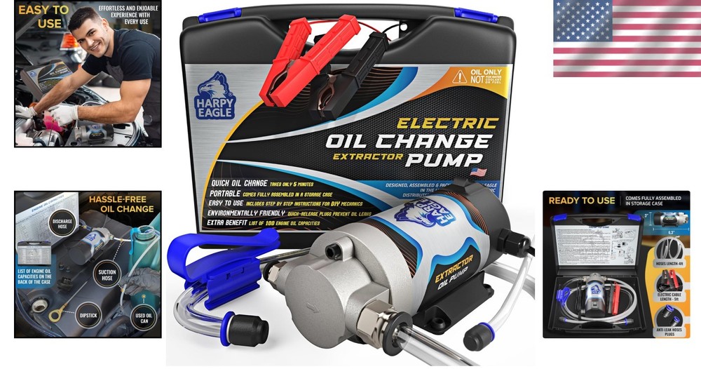 Durable Electric Oil Change Pump - 100W, Quick-Release Design & Safety Features
