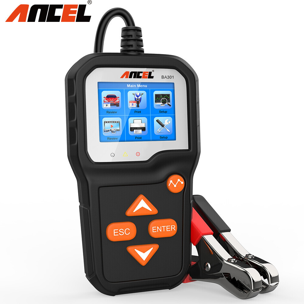 ANCEL BA301 Car Battery Tester 6V 12V Load Tester Charging System Analyzer