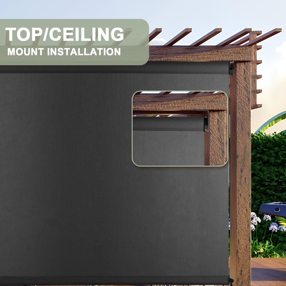 Cordless Bracket, Sunshade Accessory, Suitable for Coolaroo External Roller B...