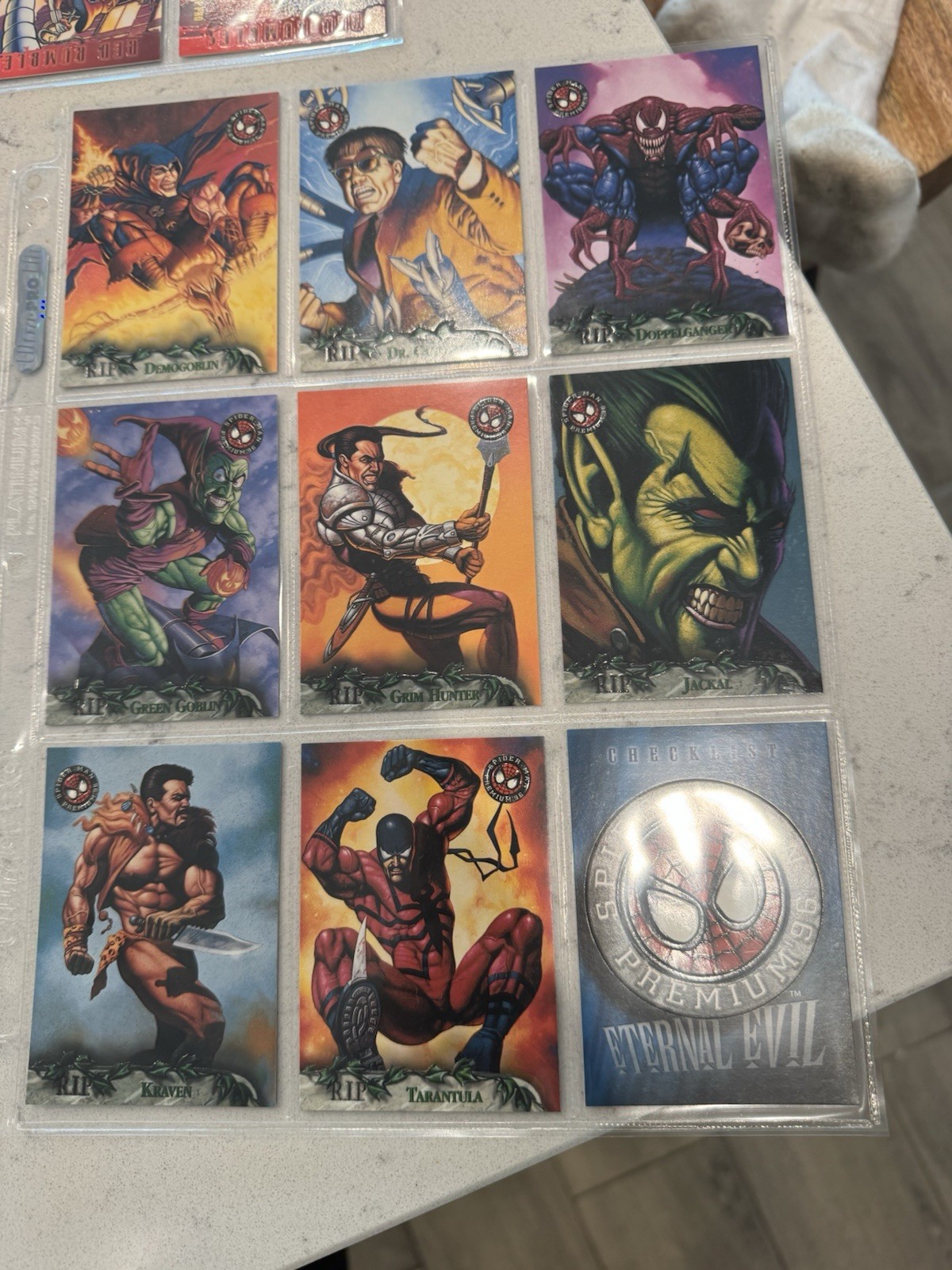 1996 Skybox Marvel Spider-Man Premium - Complete 100 Card Set