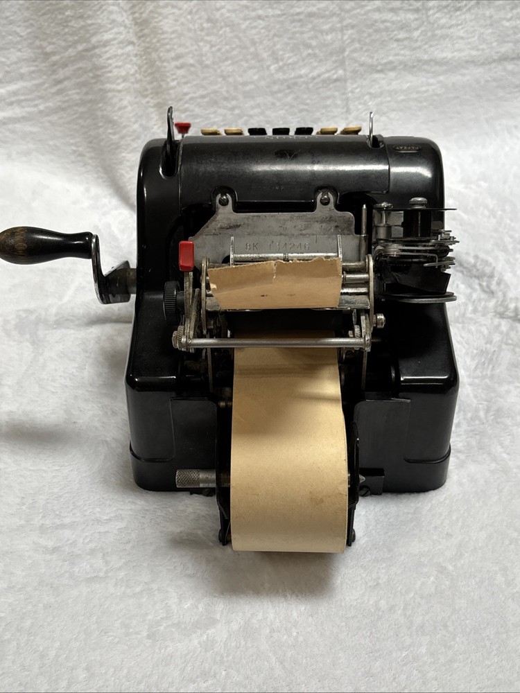 Vintage Smith & Corona Hand Crank Adding Machine