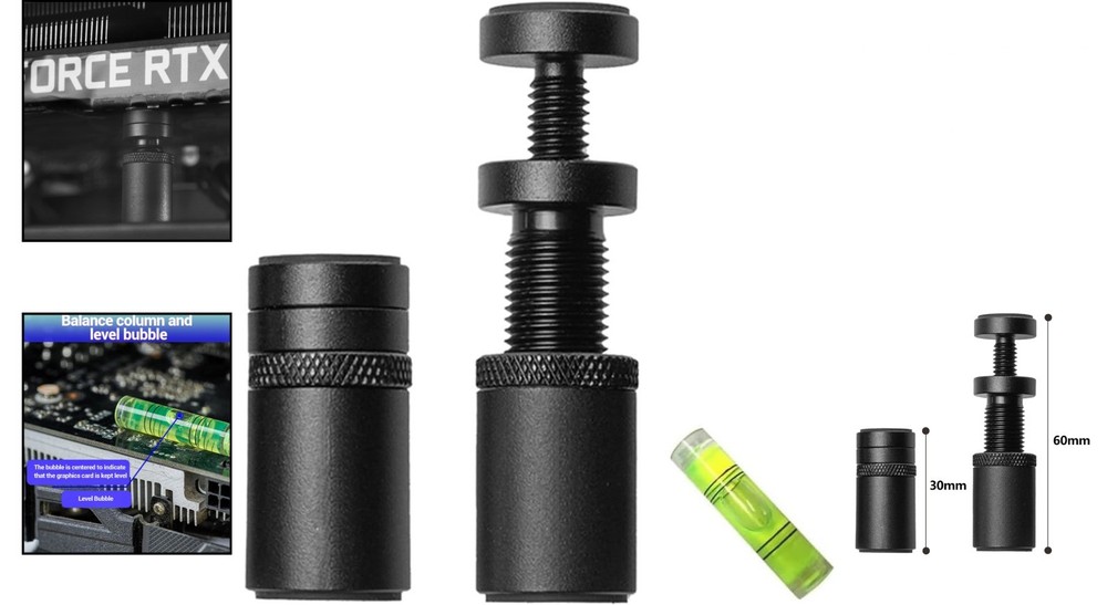Robust GPU Anti Sag Bracket with Tool-Free Installation - Adjustable Size 3-6cm