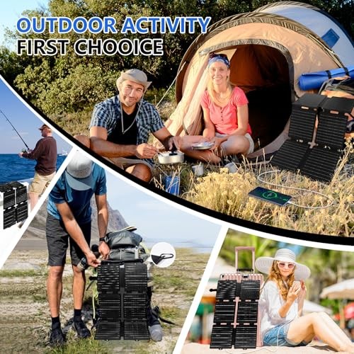 30W Portable Solar Charger,Foldable Solar Panel with High Efficiency,Ultra