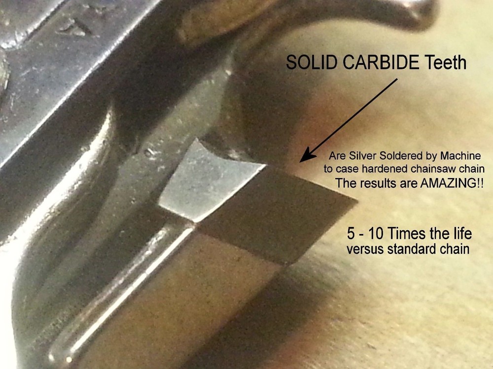 SOLID CARBIDE Chainsaw Chain fits Echo® 10" 12" PPF-210 PPF-225 PPF-280 PPF-2620