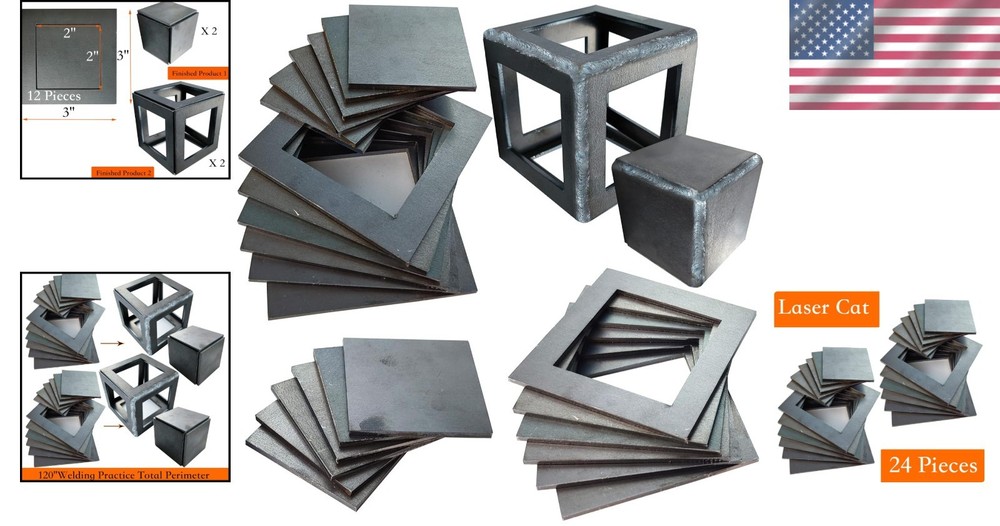 Square Steel Plate Practice Set