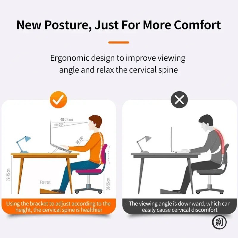 Portable Laptop Notebook Ipad Computer Multi-Angle Adjustable Foldable Stand