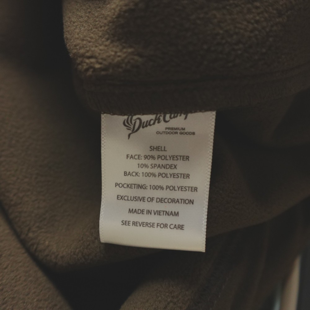 Duck Camp Jacket Mens Medium Brown Pin Oak Contact Softshell