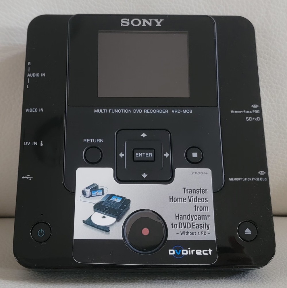 SONY DVDirect VRD-MC6 Multi-Function DVD Recorder w/ 2.7" Screen+AVCHD Recording