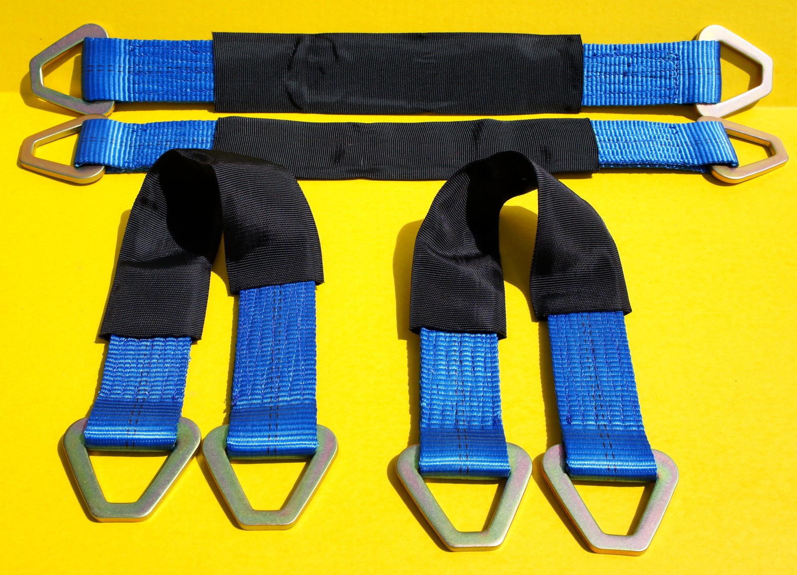 4 Axle Straps 24" Race Car Trailer Hauler Tow Truck ATV Tie Down Wheel Strap BL