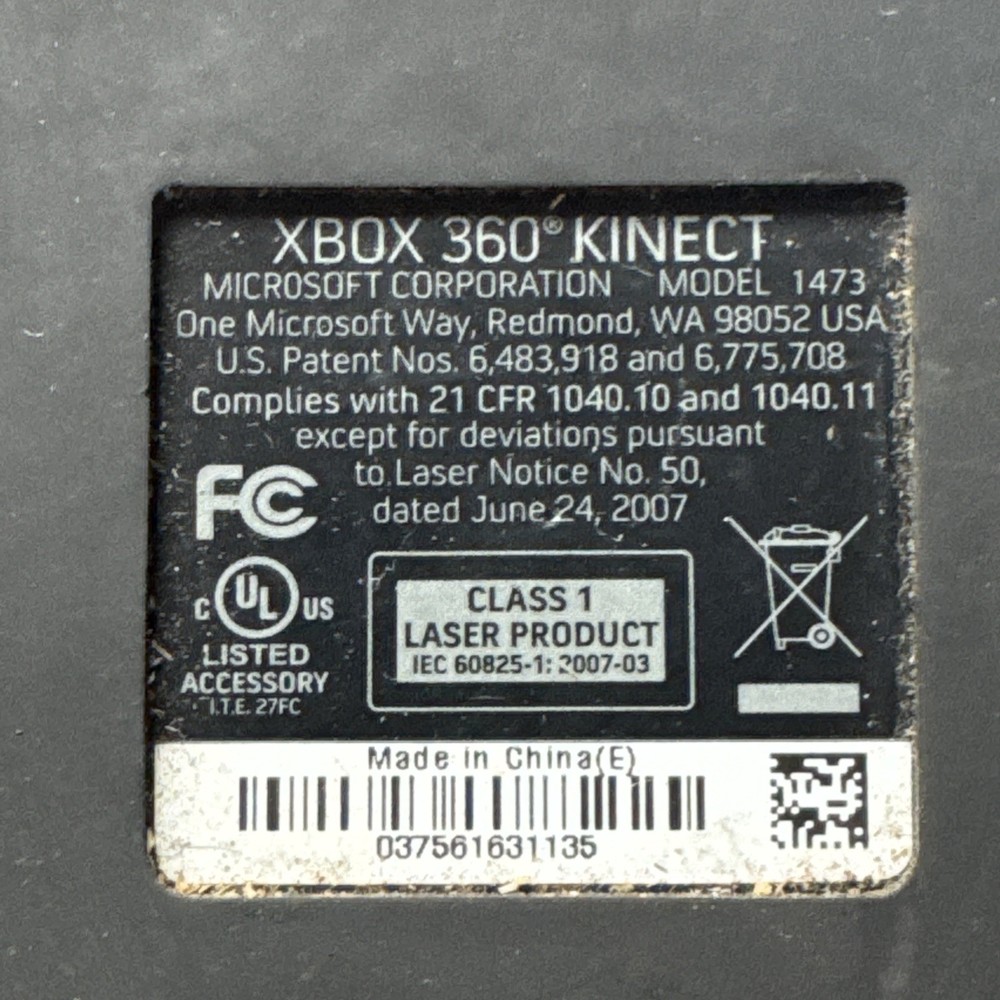 Microsoft 1473 Xbox 360 Kinect Sensor Bar Only - Black