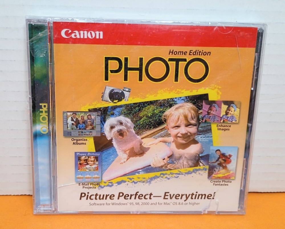 📸 CANON PHOTO Home Edition PC Computer Program CD for WIN 95 98 2000 & MAC OS