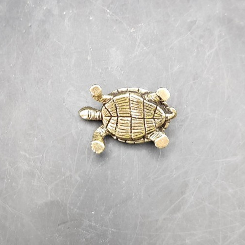 Miniature 1.5" Brass Box Turtle