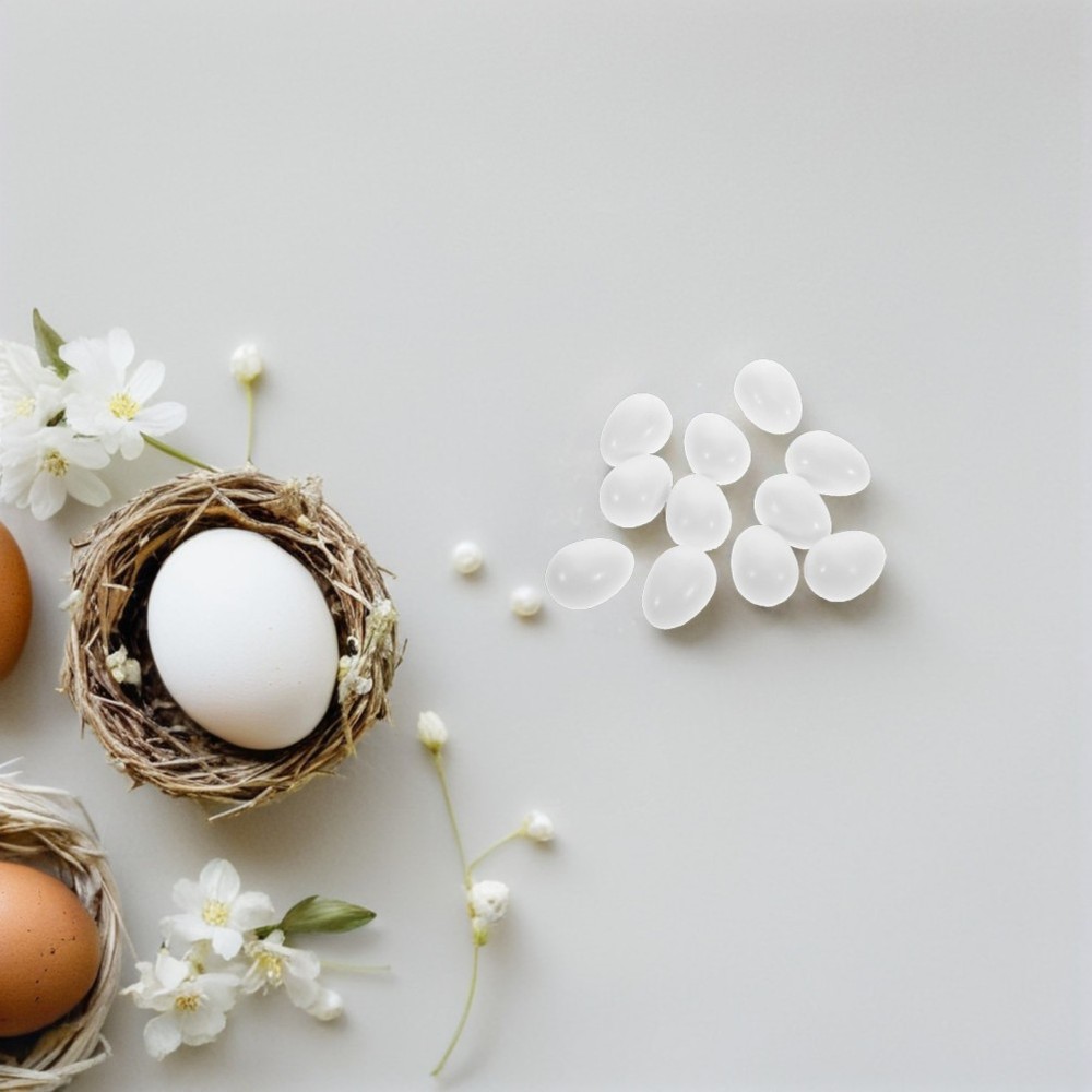 20 Pcs Parrot Egg Attracting Device Artificial Fake Eggs for Decor