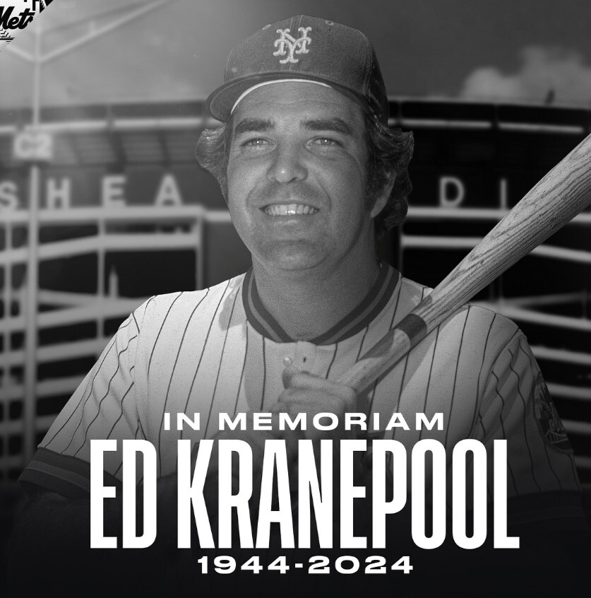 2025 Ed Kranepool Memorial Jersey Patch ~ New York Mets #7