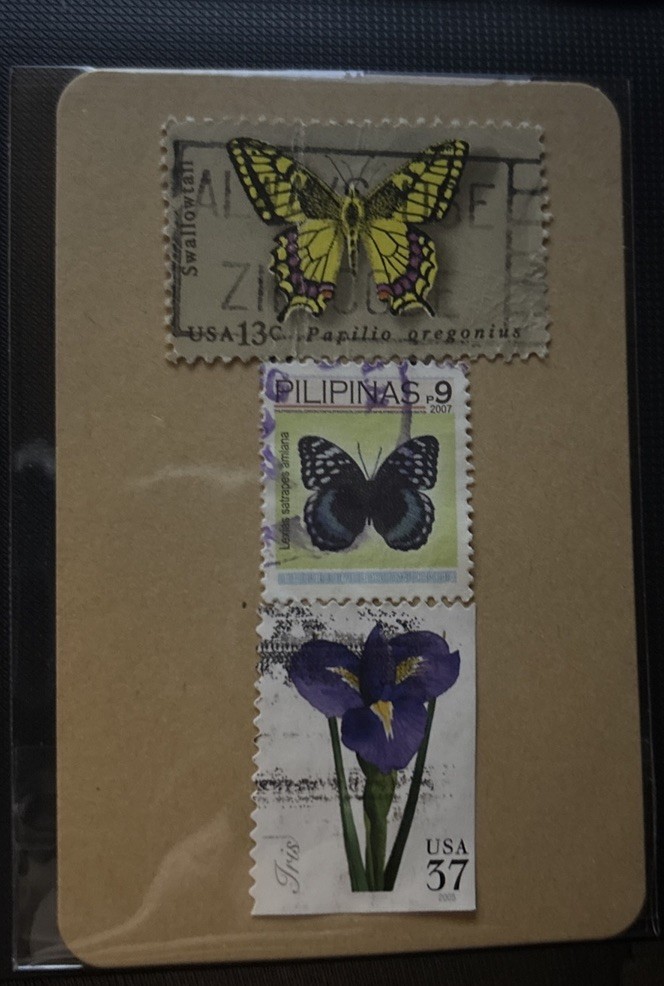 Butterfly & Flower Stamp Lot