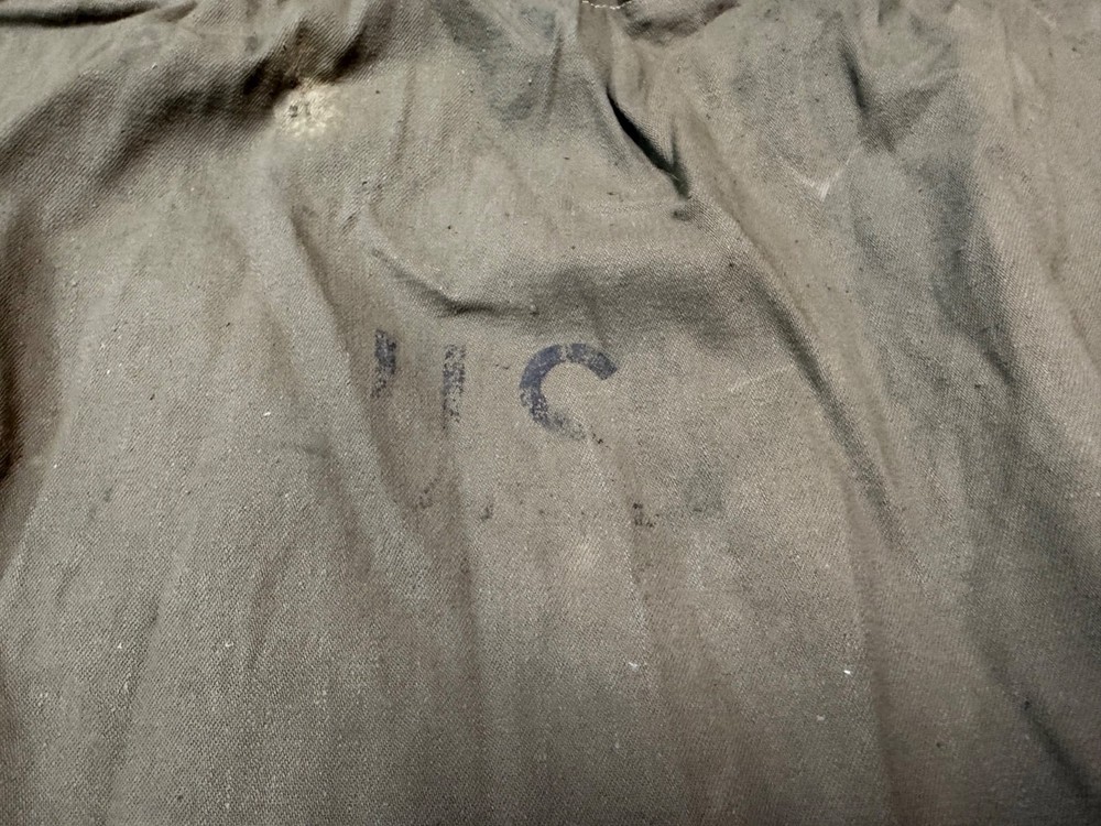 ORIGINAL WWII US ARMY INFANTRY BARRACKS LAUNDRY CARRY BAG-OD#7 GREEN