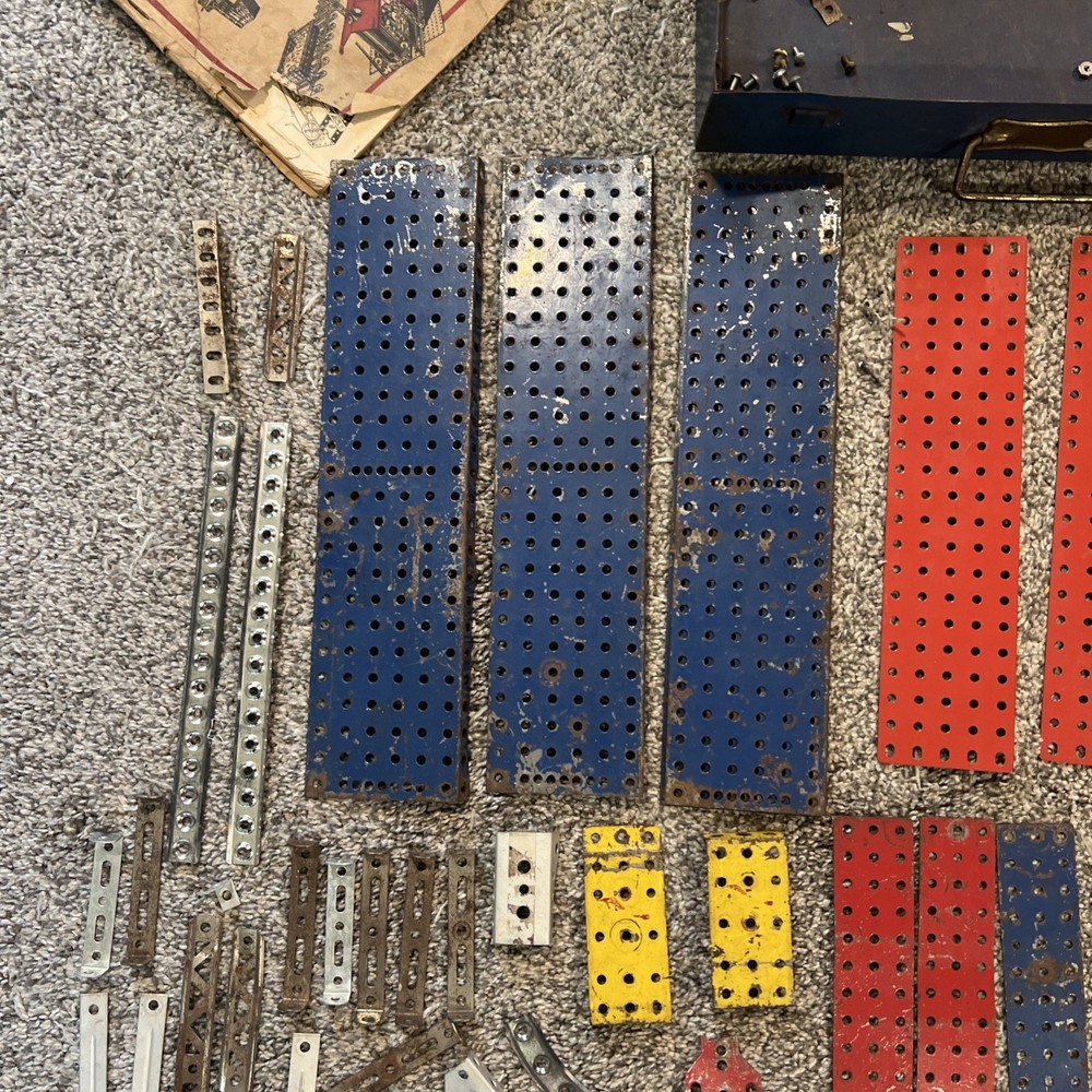 1930's A C Gilbert Erector Set With Manual