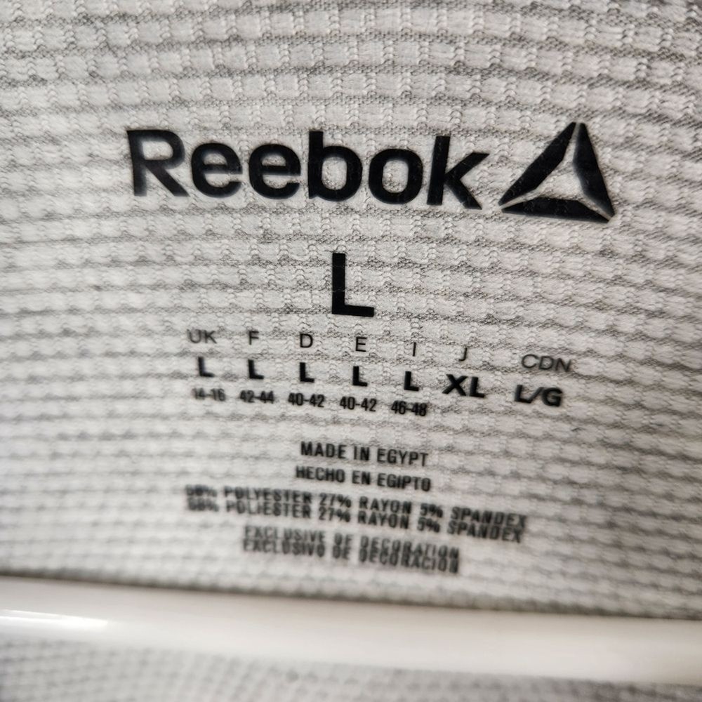 DEADSTOCK Reebok Regular Fit Long Sleeve 1/4 Zip Mock Neck Pullover Large