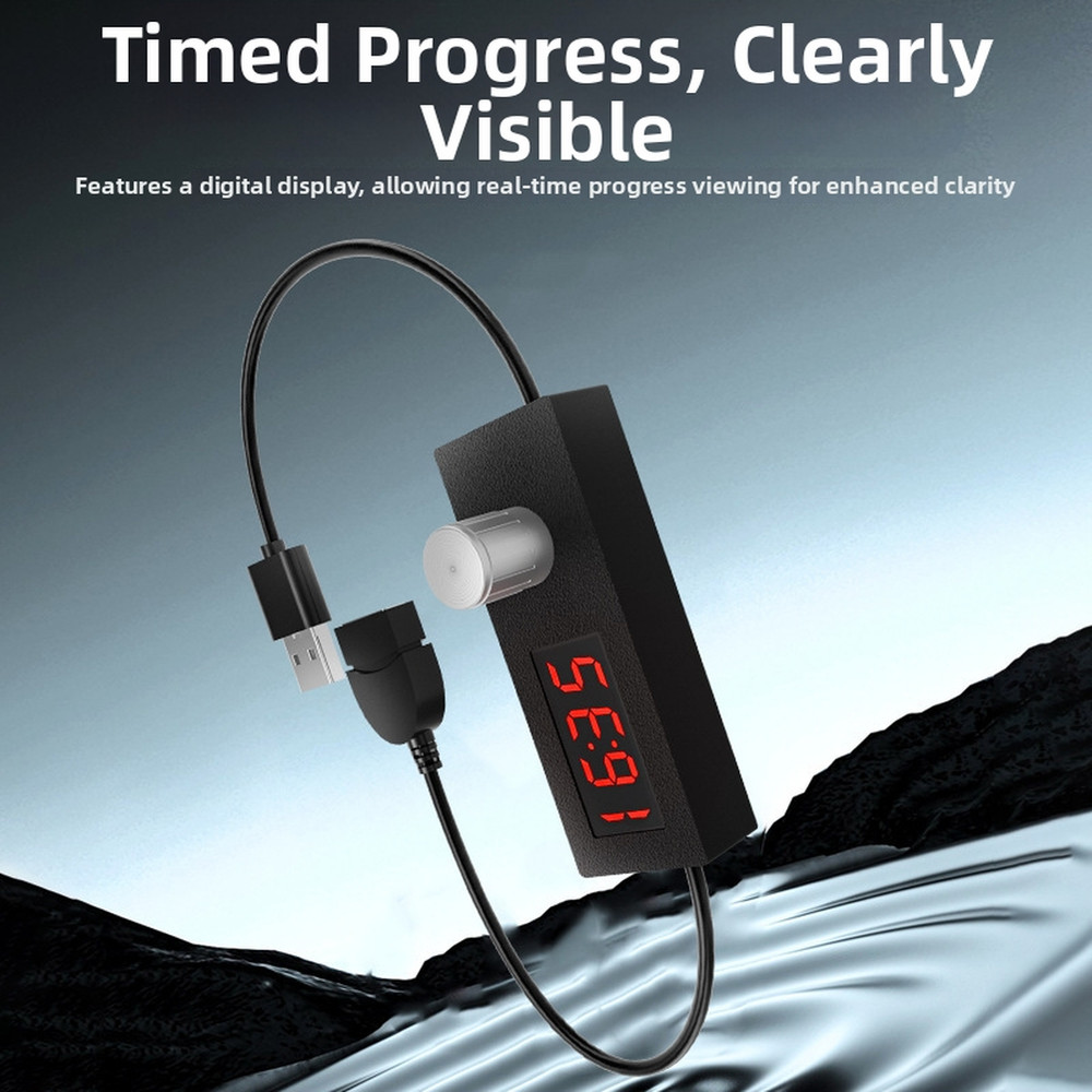 Digital USB Countdown Timer 24 Hour Adjustable with Low Voltage Safe Design