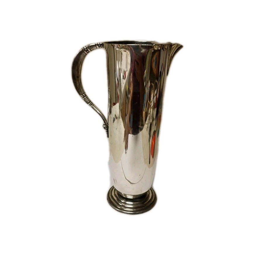 MODERNIST MCM SILVER PLATE TROPICAL MARTINI PITCHER INTERNATIONAL SILVER #8143