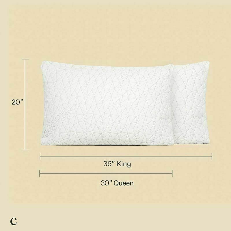 USA Coop Home Goods Premium Adjustable Loft Pillow Queen New