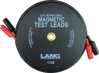 2 Wire 30'' Retractable Test Lead Set