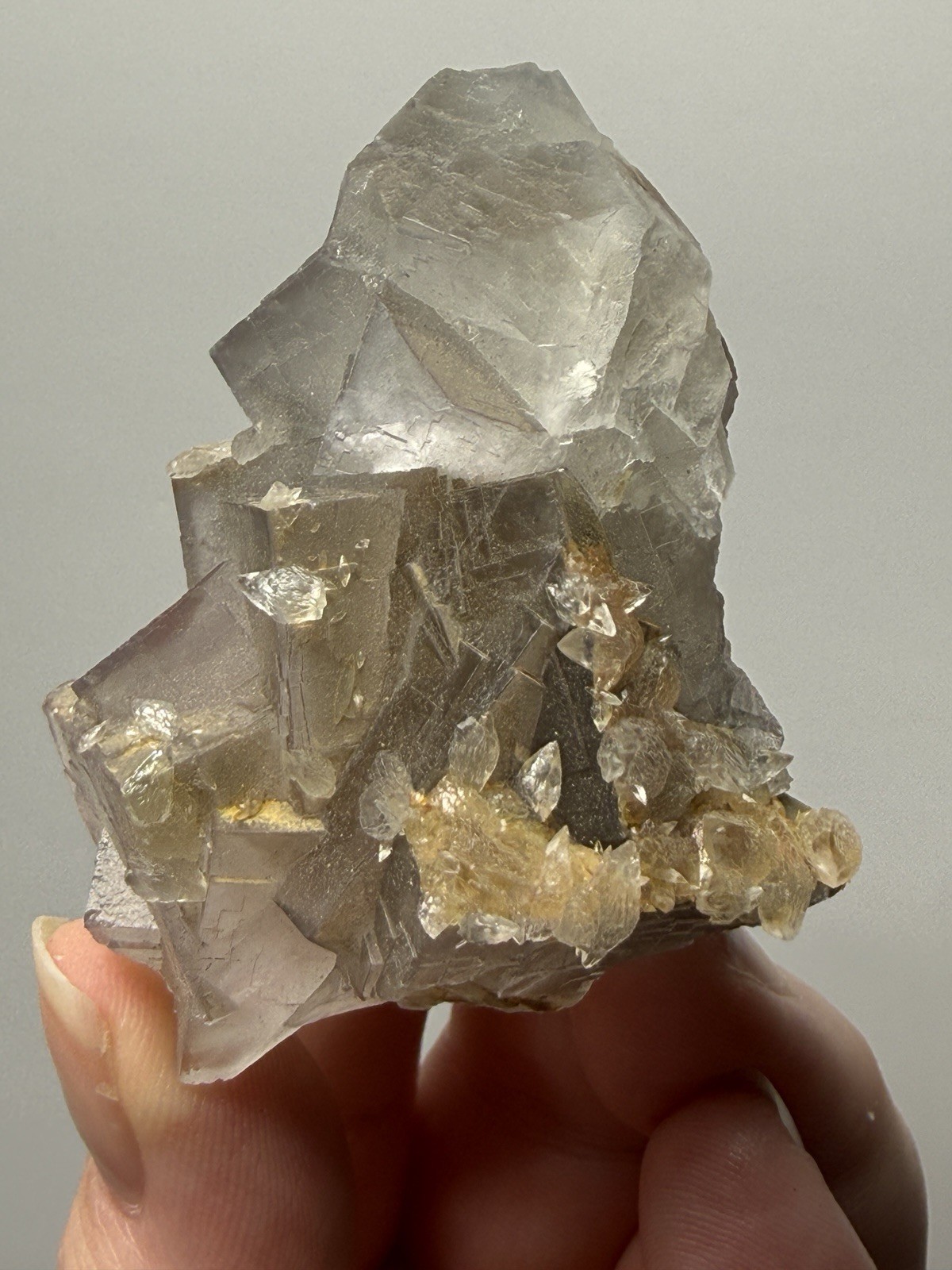 Isometric Fluorite & Scalenohedral Calcite Specimen | Pakistan