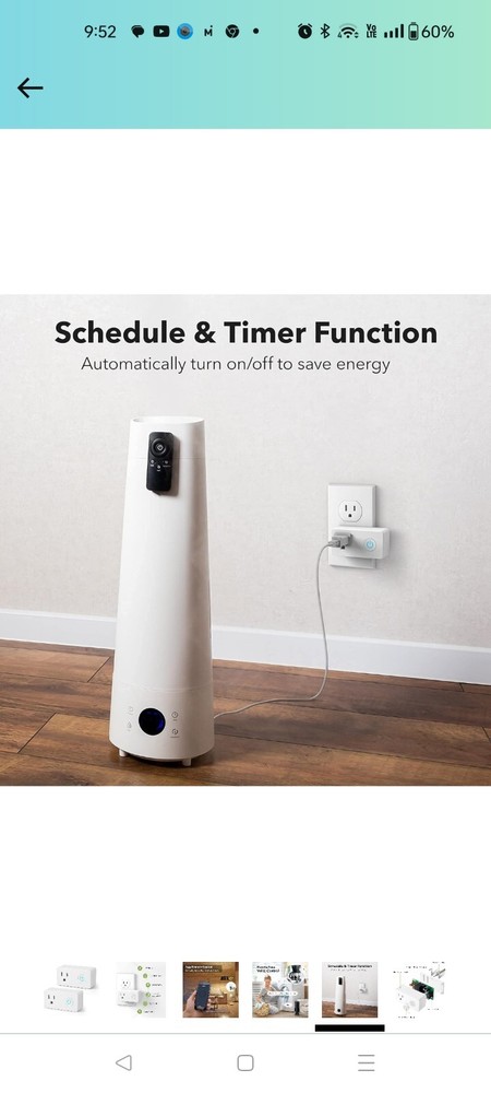 WiFi Heavy Duty Smart Plug Outlet, No Hub Required with Timer Function,...