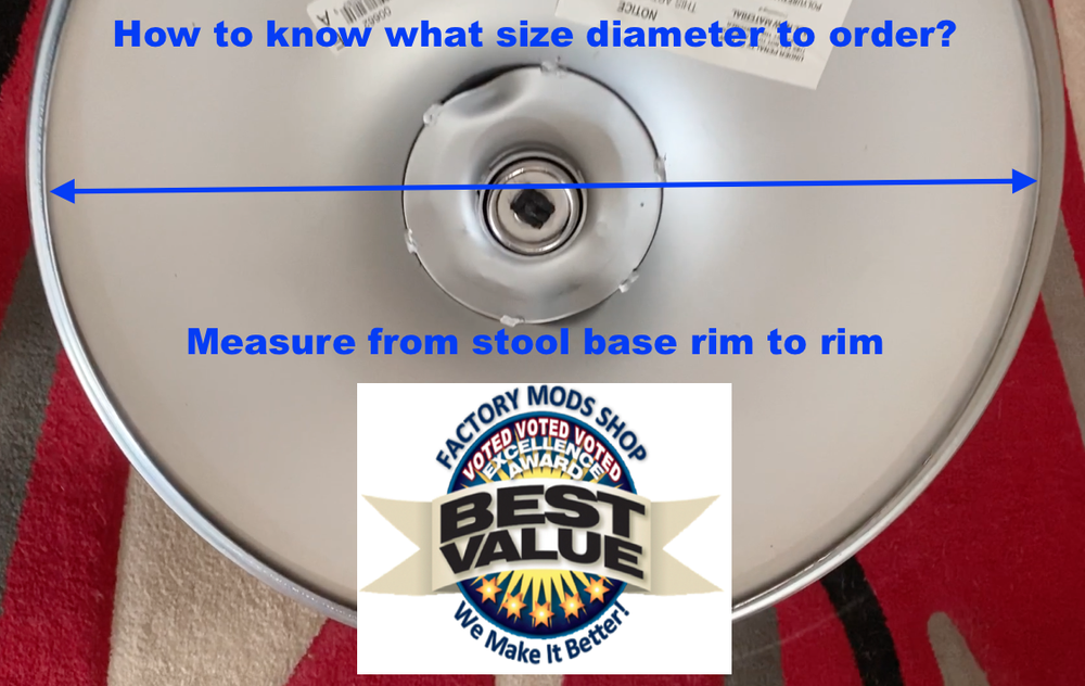 BEST 14-24" Stool Floor Protector Ring Replacement DIY RENEW Pedestal barstool