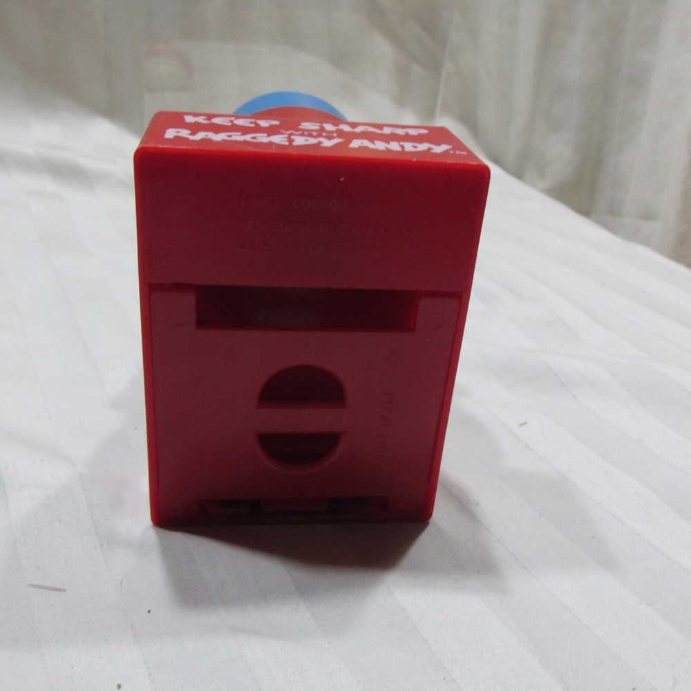 1970s Plastic Raggedy Andy Pencil Sharpener