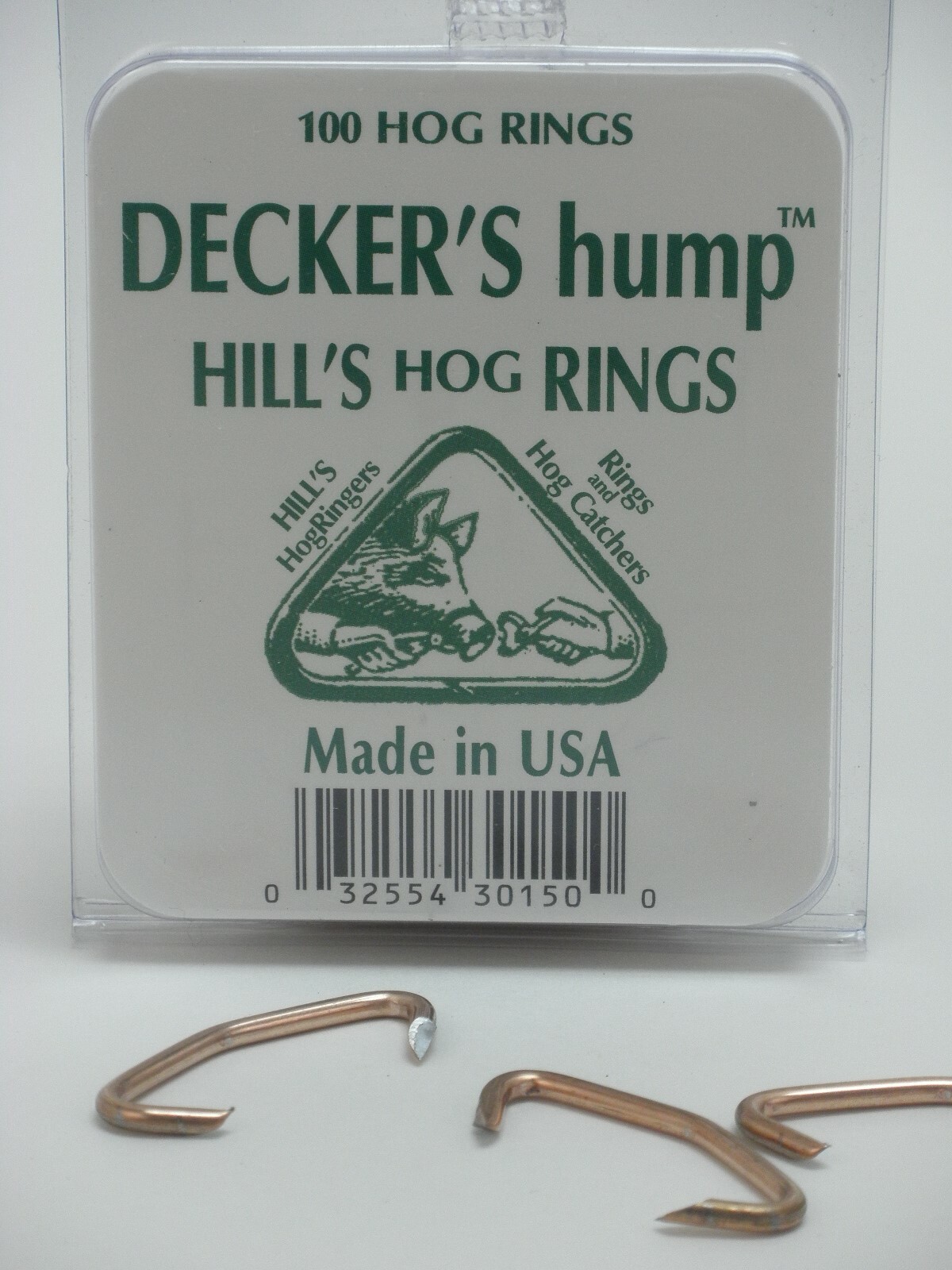 Decker Manufacturing Company, Decker's Hump Hill's No.3 Hog Rings,100 Count Box
