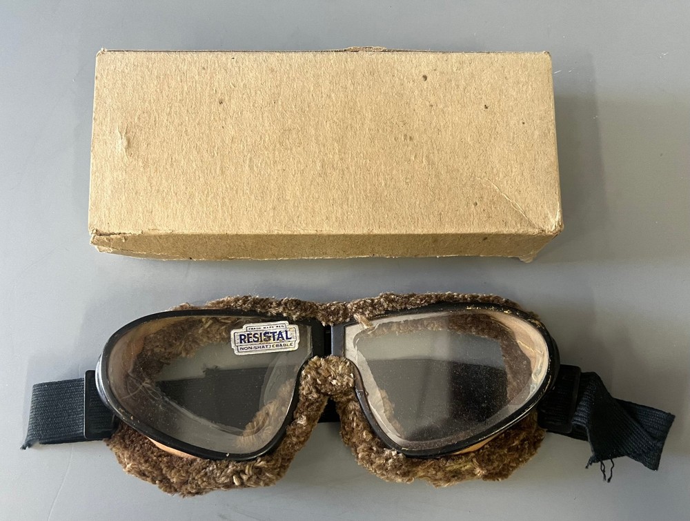 VINTAGE RESISTAL FLYING GOGGLES- PRE WAR