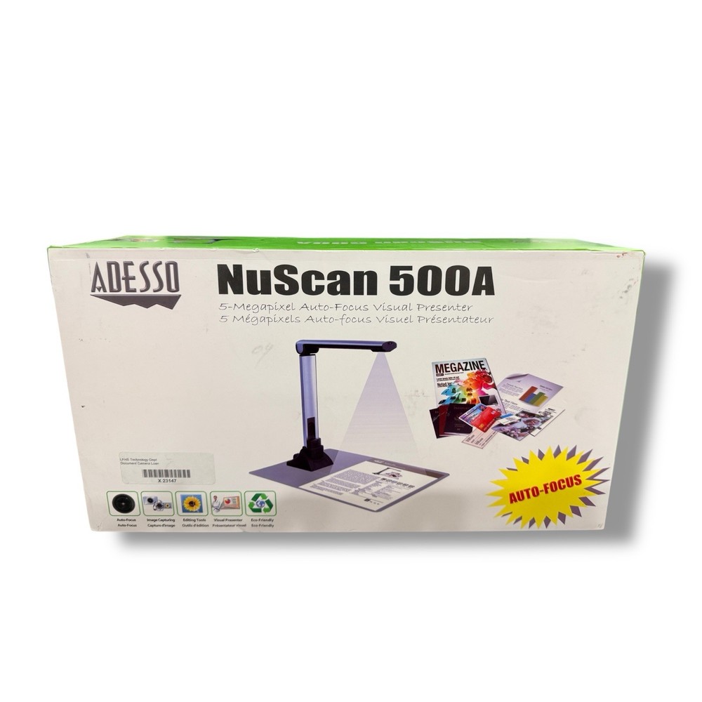 Adesso NuScan 500A 5-Megapixel Auto-Focus Visual Presenter (A4 Size)