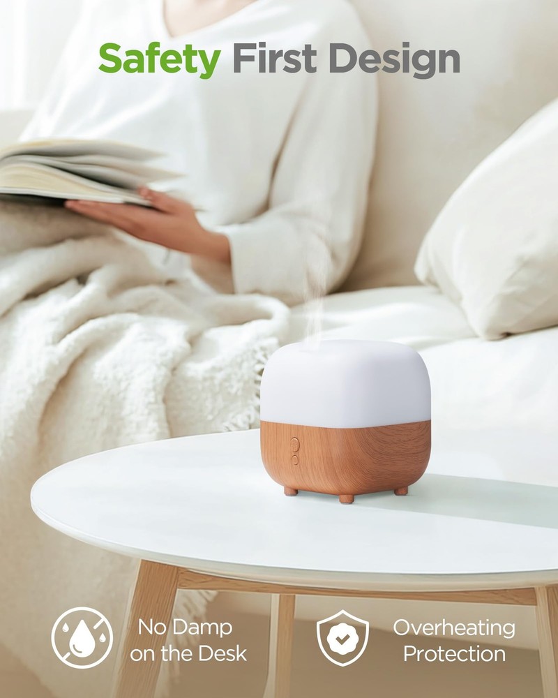 InnoGear 150ml Essential Oil Diffuser, 5-in-1 Diffusers for Medium, Yellow