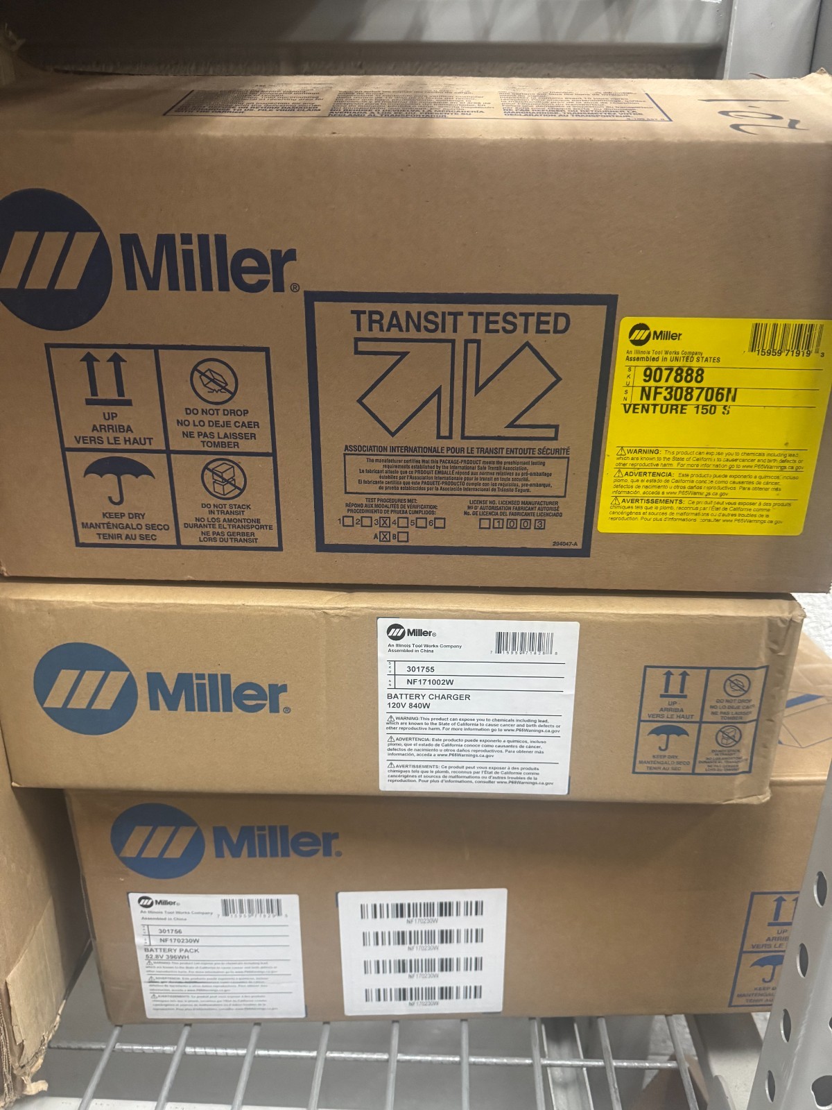 Miller Venture™150 S with 400Wh Battery and Charger 951000202