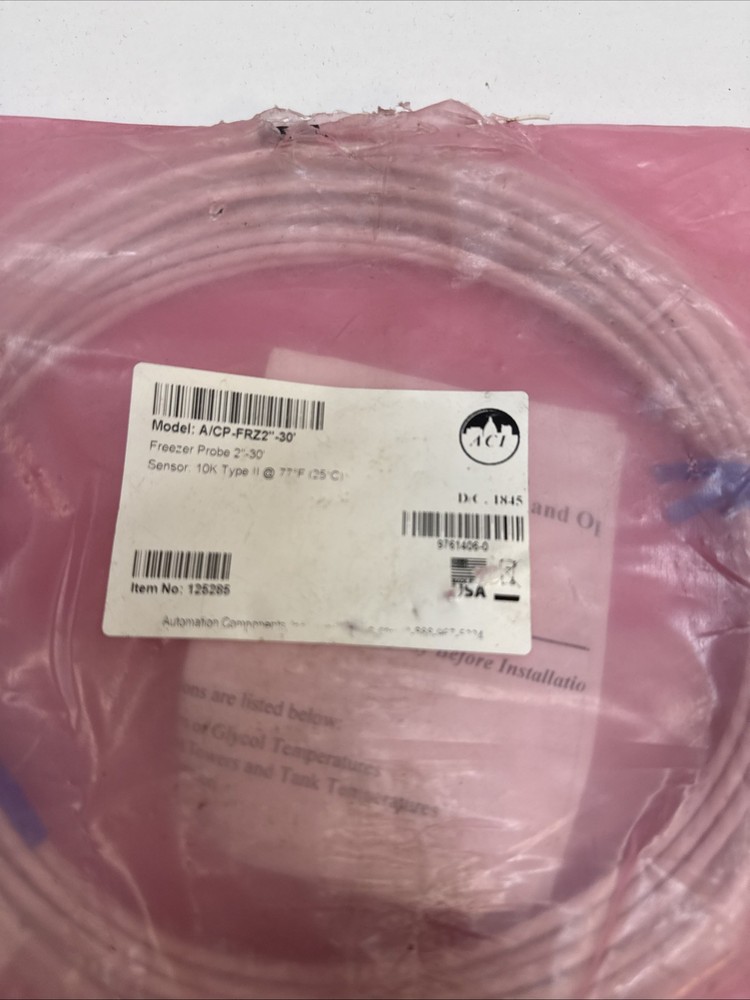 Aci Temp sensor 10K type 2 @ 77F (25C) Model A/CP-FRZ2. -30