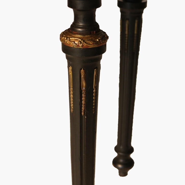 Antique Ebonized, Ormolu & Inlay Card Table C1880