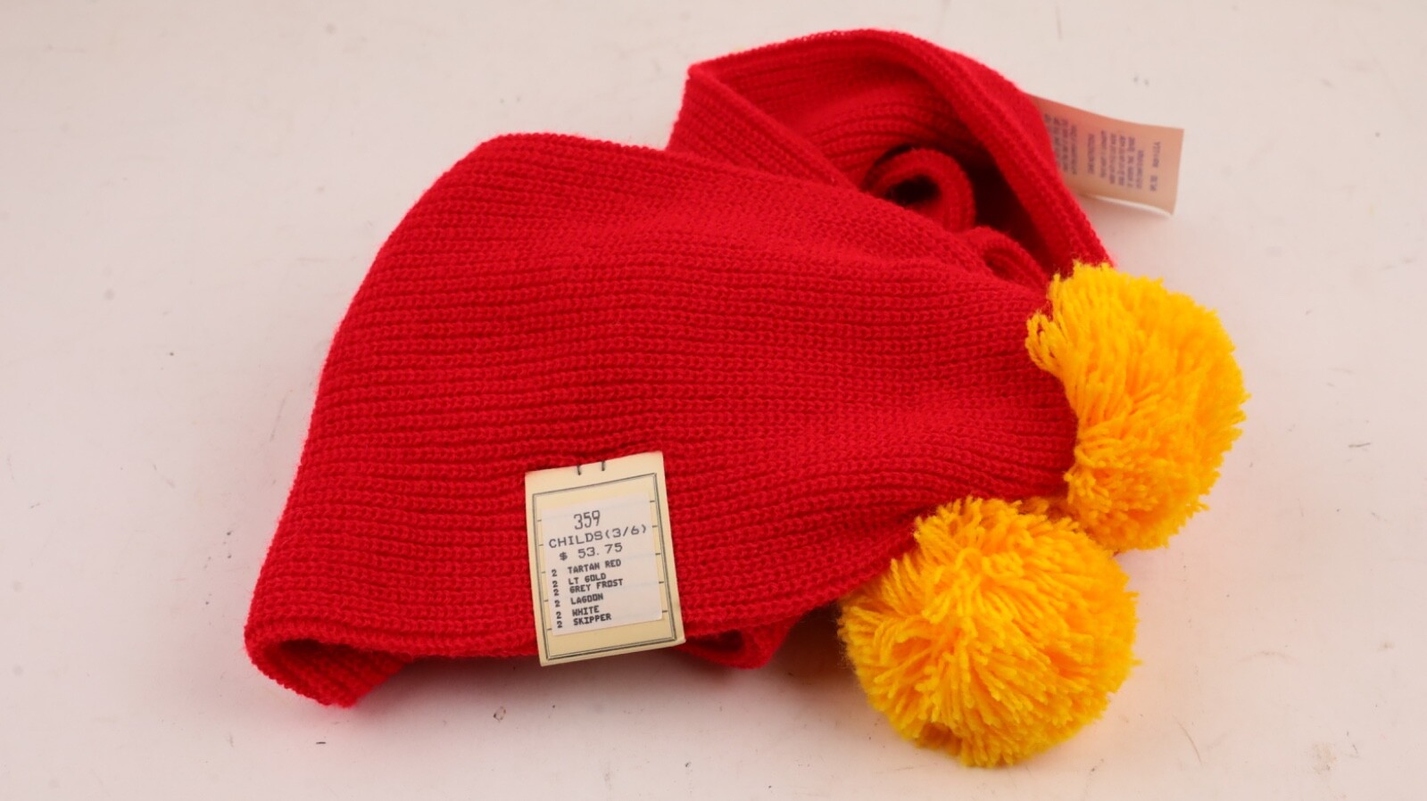Paddington Bear Scarf Vtg - Red - Brand New W/Tags - Fast Ship!