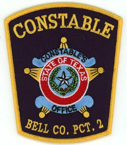 TEXAS TX BELL COUNTY CONSTABLE PRECINCT TWO 2 NICE SHOULDER PATCH POLICE