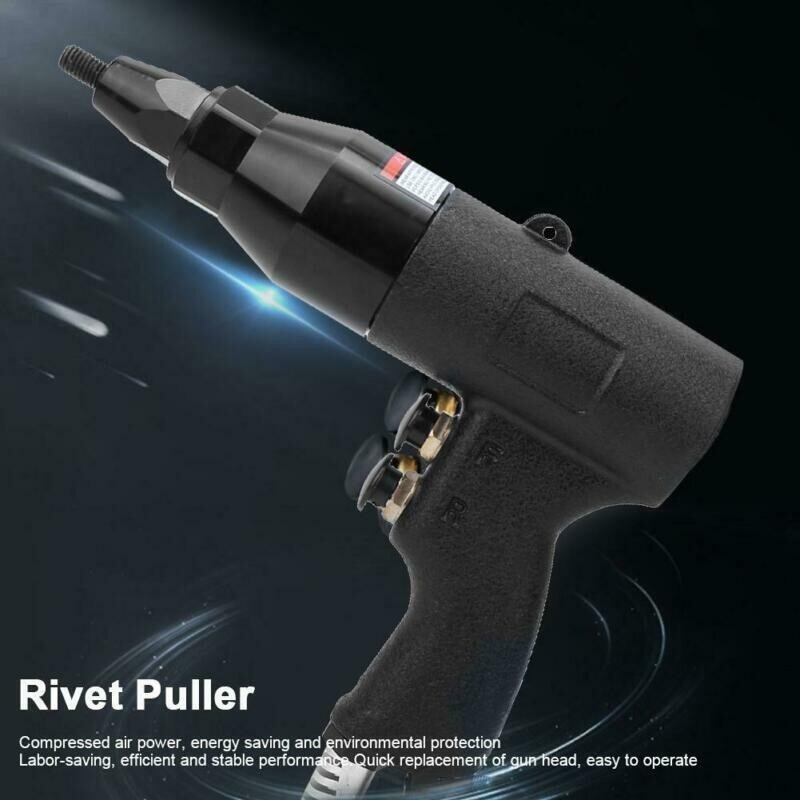 Pneumatic Rivet Nut Gun Rivnut Setting Gun Riveter Air Riveting Tool M6-M8 1/4''