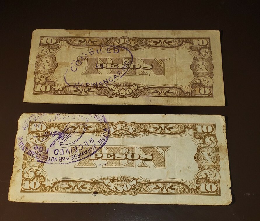 Japanese Currency WW2 1943 1945