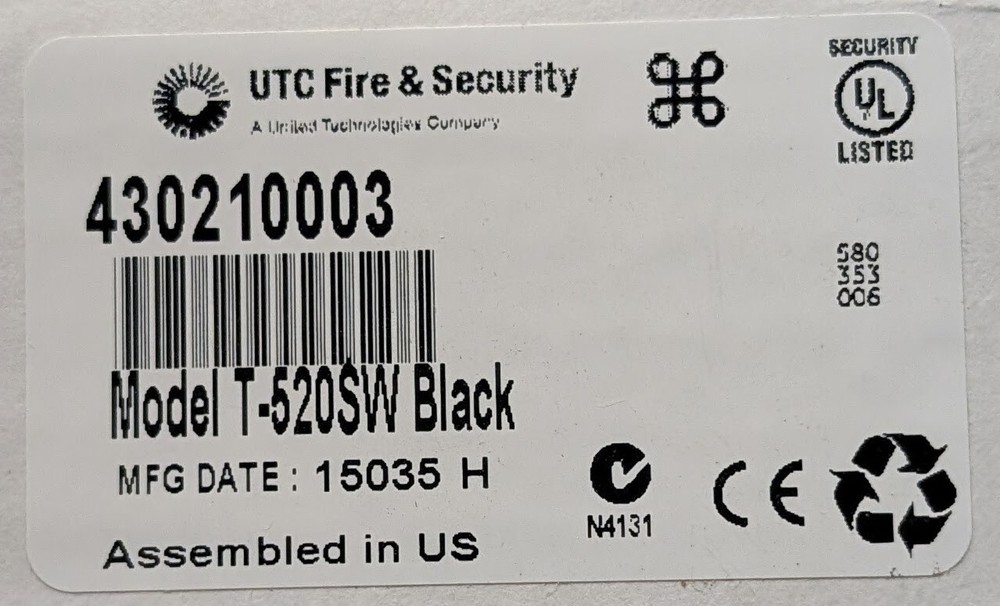 UTC 430210003 T-520SW Access Reader - SAME DAY SHIPPING