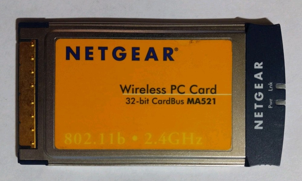NETGEAR MA521 WIRELESS PC CARD 32-BIT CARDBUS