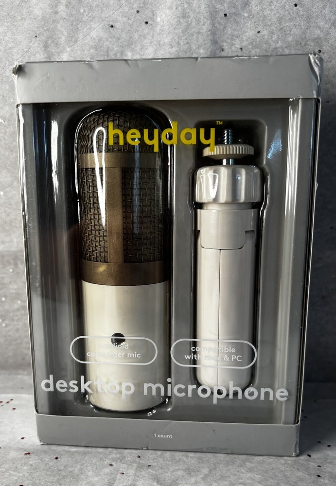 heyday Desktop Microphone - Stone White