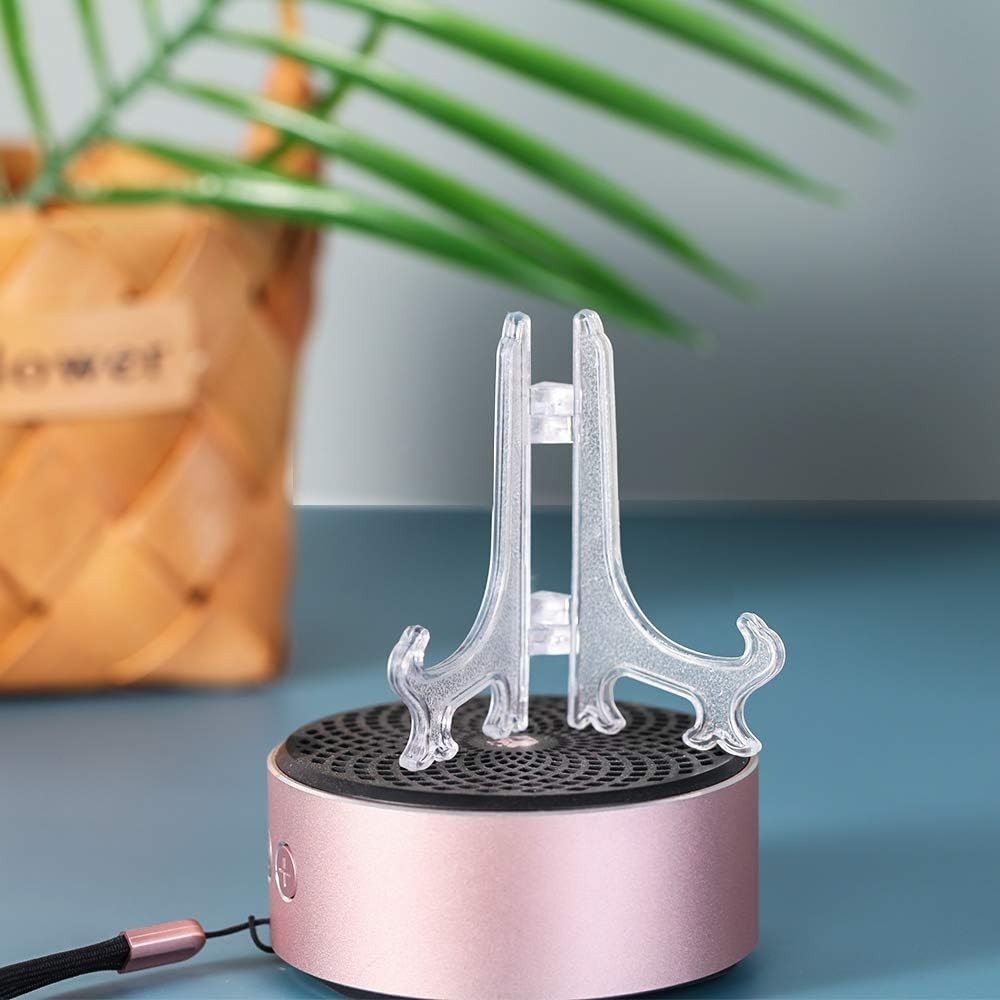 3" Clear Plastic Stand Cookie Holder Display Stand Place Card Holder Display ...