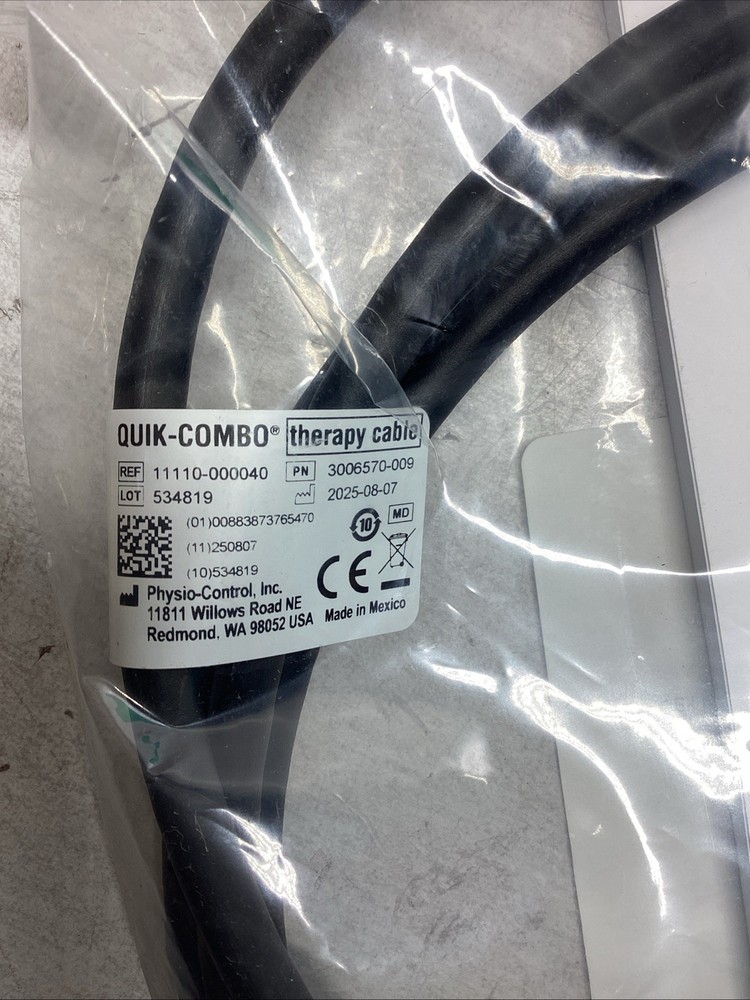 Physio Control Quik-Combo Therapy Cable 11110-000040