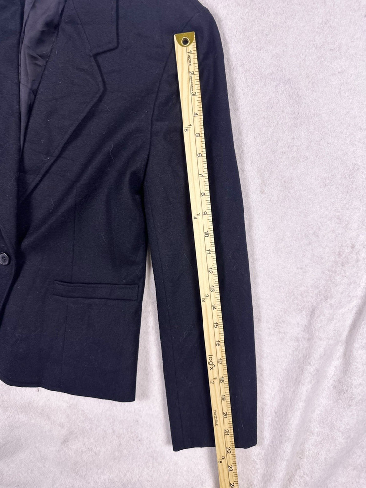 Pendleton Navy Blue Blazer Pure Virgin Wool Size 10
