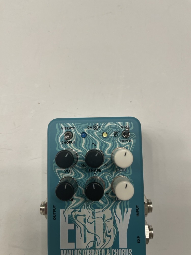 Electro Harmonix Eddy Analog Chorus & Vibrato Guitar Effect Pedal + Box & PSU
