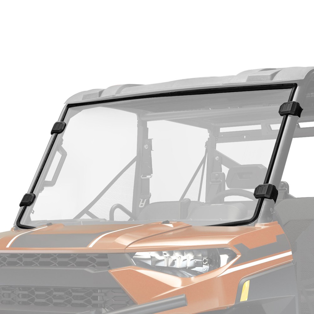 UTV Front & Rear Windshield for Polaris Ranger XP 1000/ Crew XP 1000 2017-2025